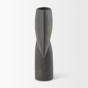 Rylee 13.0H Dark Brown Ceramic Vase