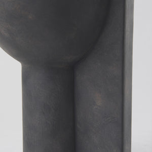 Sariah  9.1L x 8.3W x 10.8H Black Ceramic Vase