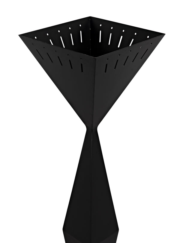 Brixton Floor Lamp, Black Steel