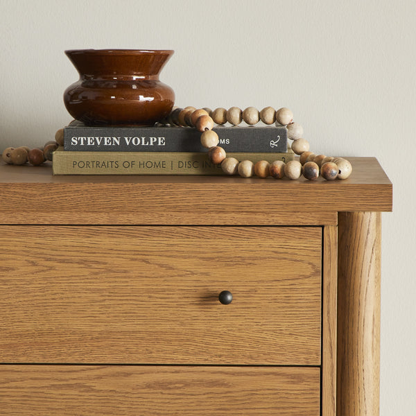 Roark 6 Drawer Dresser In Amber Oak Veneer