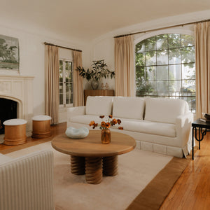 Moe's Pellicano Sofa in Cream Performance Fabric