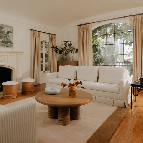 Moe's Pellicano Sofa in Cream Performance Fabric