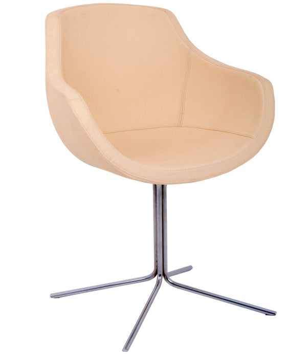 mott Contemporary office chair in leather