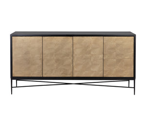 ALGARVE SIDEBOARD - BLACK / CHAMPAGNE GOLD
