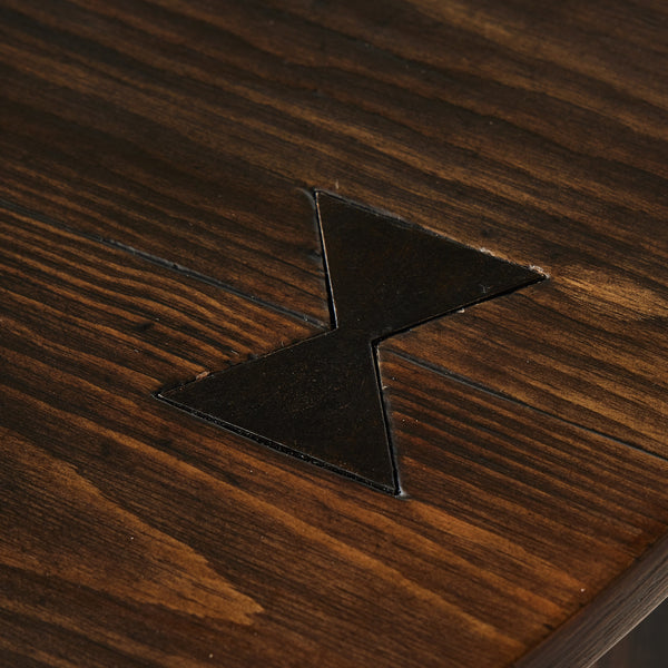 The Pimms Table in Aged Brown