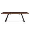 London Loft 94-Inch Acacia Wood Live Edge Dining Table in Walnut Finish