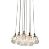 Clearwater AC10731VB Chandelier in Vintage brass