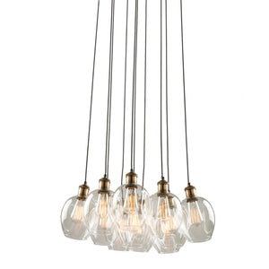 Clearwater AC10731VB Chandelier in Vintage brass