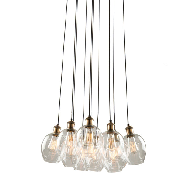 Clearwater AC10731VB Chandelier in Vintage brass