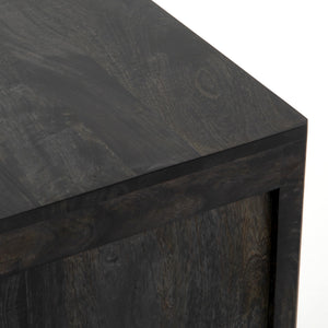 Sydney Left Nightstand In Black Wash