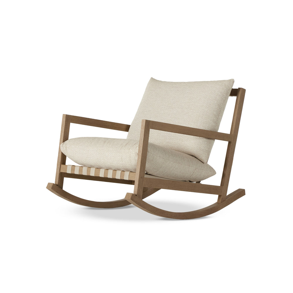 Aiken Outdoor Rocking Chair In Faye Sand