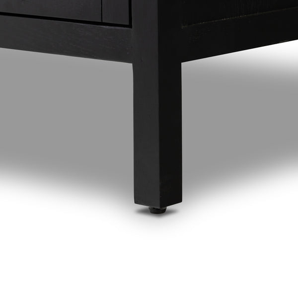 Laker Media Console In Black Oak