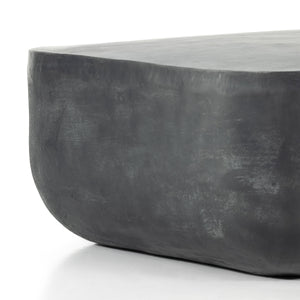 Basil Square Coffee Table In Aged Grey