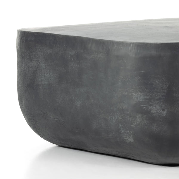 Basil Square Coffee Table In Aged Grey
