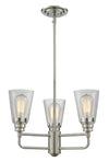 Annora 3 Light Chandelier in Brushed Nickel Finish