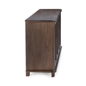 Brookside Solid Wood 4-Drawer Cabinet in Cocoa Brown