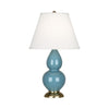 Steel Blue Small Double Gourd Accent Lamp