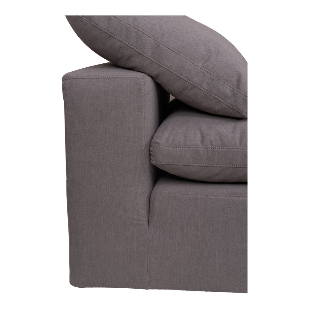 Moe's Clay Slipper Chair in Light Grey
