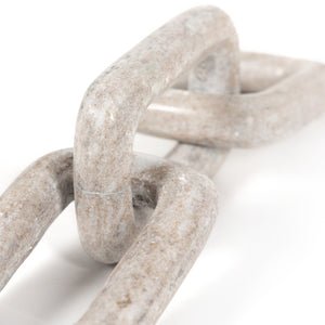 Marble Chain In Creamy Taupe Marble