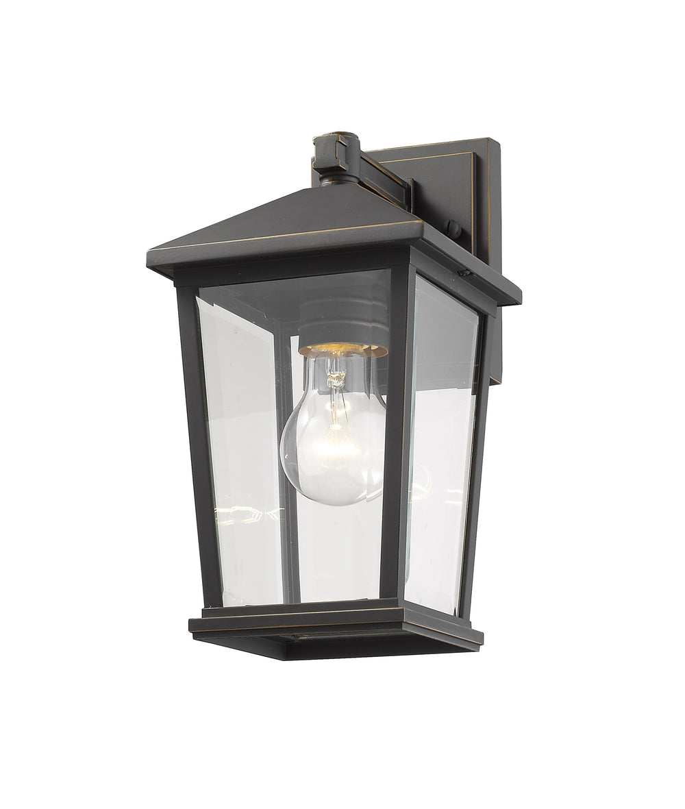 Beacon 1 Light Outdoor Wall Sconce in Oil Rubbed Bronze Finish