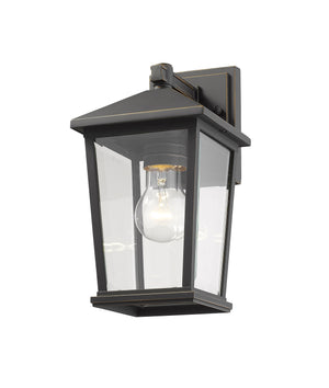 Beacon 1 Light Outdoor Wall Sconce in Oil Rubbed Bronze Finish