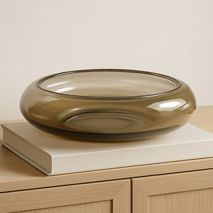 Moe's Polene Small Smoky Brown Glass Bowl