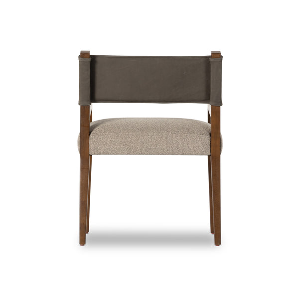 Ferris Dining Armchair In Nubuck Charcoal