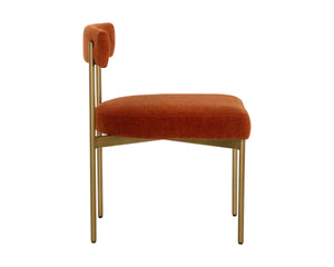 SENECA DINING CHAIR - ANTIQUE BRASS - DANNY RUST