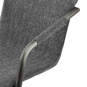 Indy Fabric Dining Side Chair In Blazer Dark Gray (Set of 2)