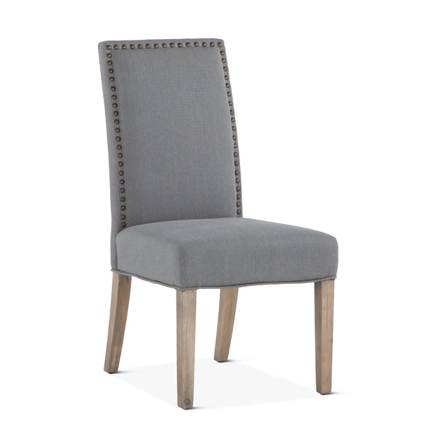 Jones Warm Gray Linen Dining Chair