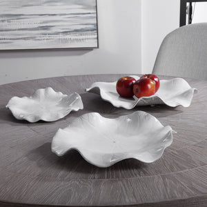 Abella Ceramic Wall Décor In White