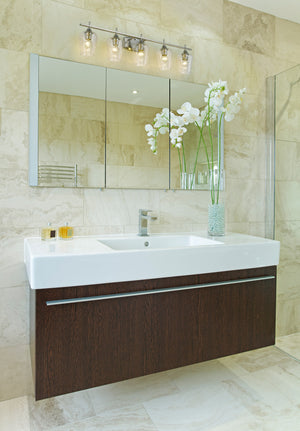 Joliet 5 Light Vanity in Brushed Nickel Finish