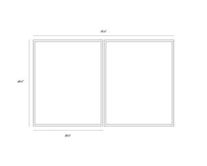 OVERPRINT (SET OF 2) - 38" X 48" - BLACK FRAME