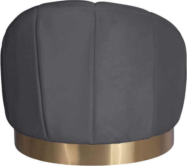 Jesse Chair In Grey Velvet