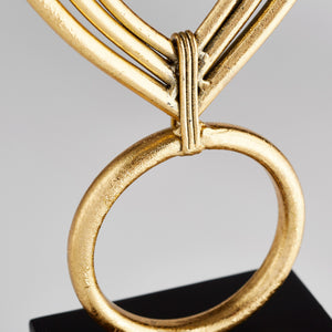 Nova Sculpture in Gold and Black