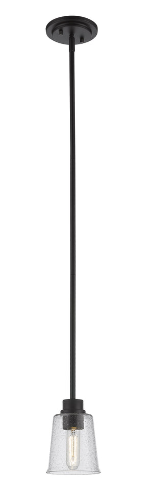 Bohin 1 Light Mini Pendant in Matte Black Finish
