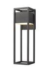 Barwick 1 Light Outdoor Wall Sconce in Black Finish