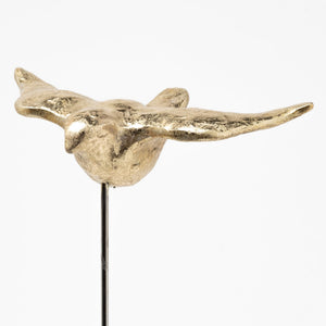 Aya Set of 3 11L x 4W Gold Metal Decorative Birds