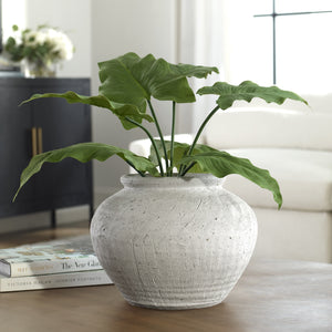 Floreana Round White Vase