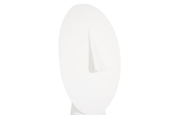 Cycladic Head, Sculpture, Oval, White Stone