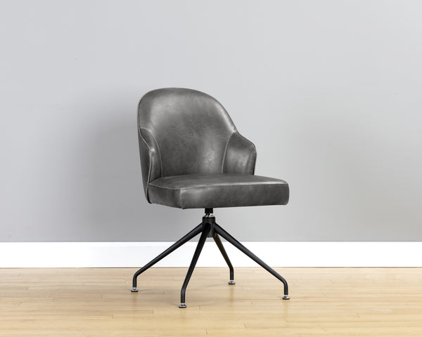 Bretta Swivel Dining Chair - Overcast Grey
