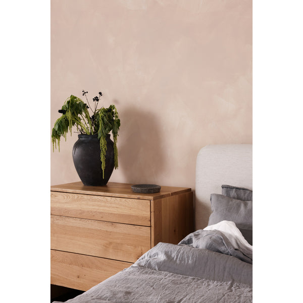 Samara King Bed in White Linen