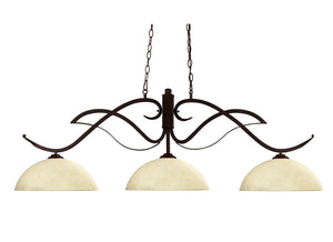 Phoenix 3 Light Island/Billiard in Bronze Finish