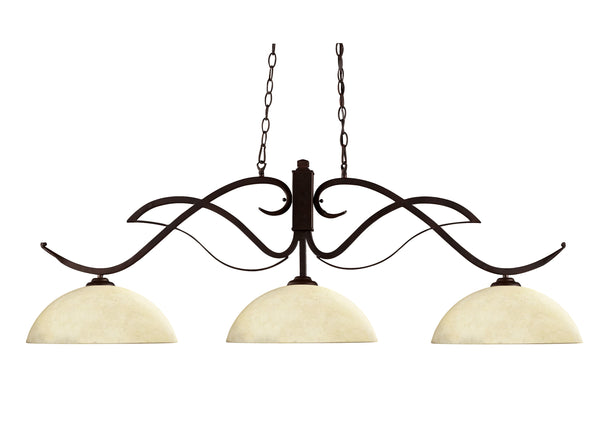 Phoenix 3 Light Island/Billiard in Bronze Finish