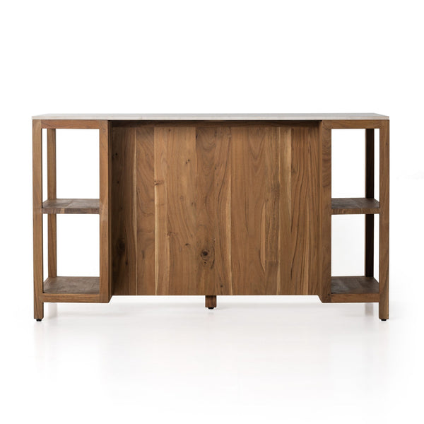 Indira Kitchen Island - White Marble