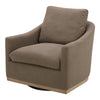 Moe's Linden Swivel Chair in Soft Taupe with Cushion