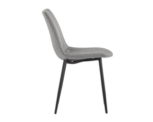 Drew Dining Chair - Black - Light Grey