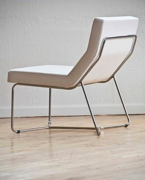 liberty settee lounge in white leather