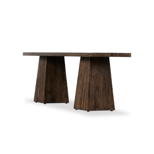 Atlas Console Table in Smoked Alder'