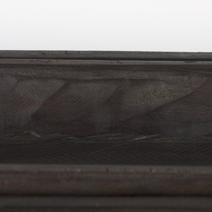 Athena Set of 2 Extra Large Black-Brown Reclaimed Wood Trays